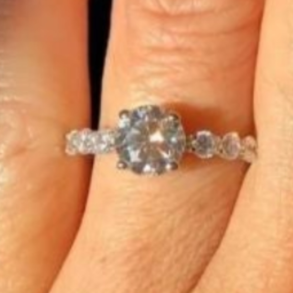 Moissanite ring